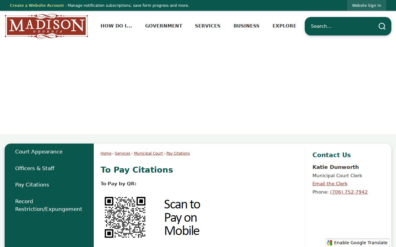 Madison court docket citation payment channels